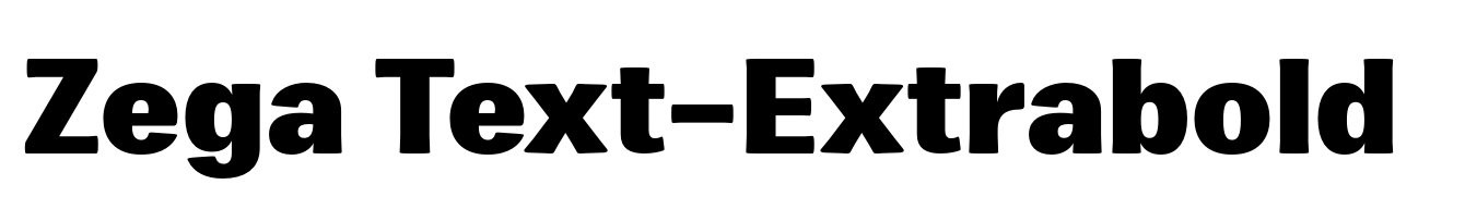 Zega Text-Extrabold